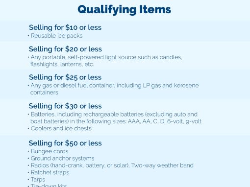 Stock Up on Hurricane Supplies This Tax Free Holiday Stock Up on Hurricane Supplies This Tax Free Holiday